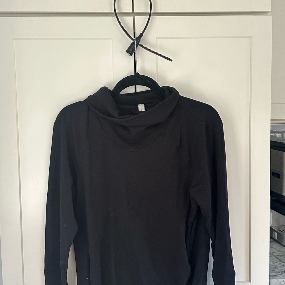 Lululemon Athletica Black Cowl Neck Top